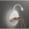 Fabas Luce Dual Vägglampa, Läslampa LED Naturfärger, Vit, 2-ljuskällor