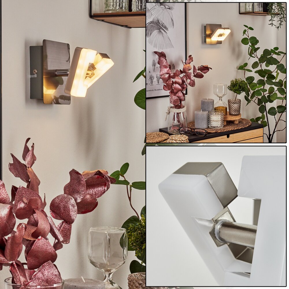 Bobeiro Vägglampa, Väggspotlight LED Nickel matt, 1-ljuskällor main product photo