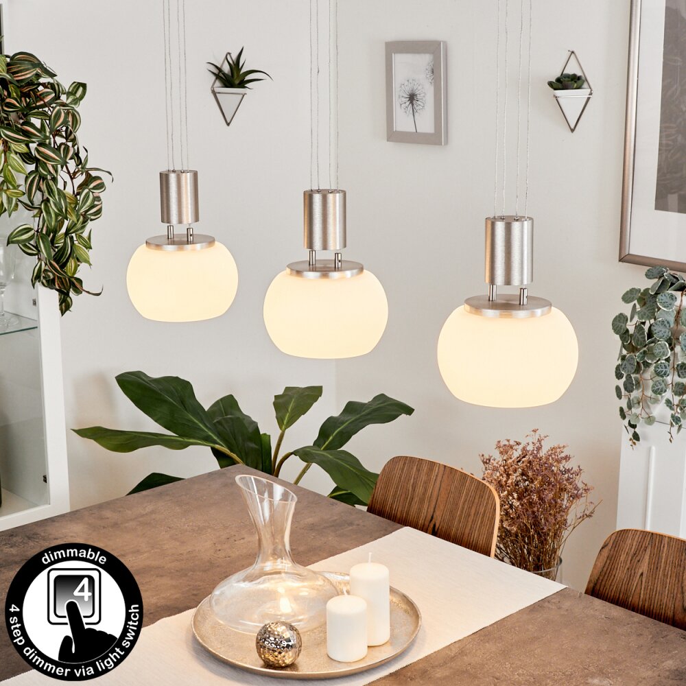 Izenave Pendelbelysning LED Nickel matt, 3-ljuskällor main product photo