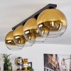 Koyoto Taklampa 30 cm Guld, Klart, 4-ljuskällor