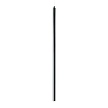 Ideallux ULTRATHIN Pendelbelysning LED Svart, 1-ljuskällor Ideallux ULTRATHIN Pendelbelysning LED Svart, 1-ljuskällor