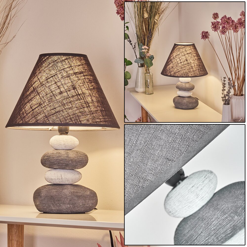 Palmela Bordslampa Grått, Vit, 1-ljuskällor main product photo