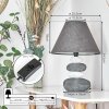 Palmela Bordslampa Grått, Vit, 1-ljuskällor