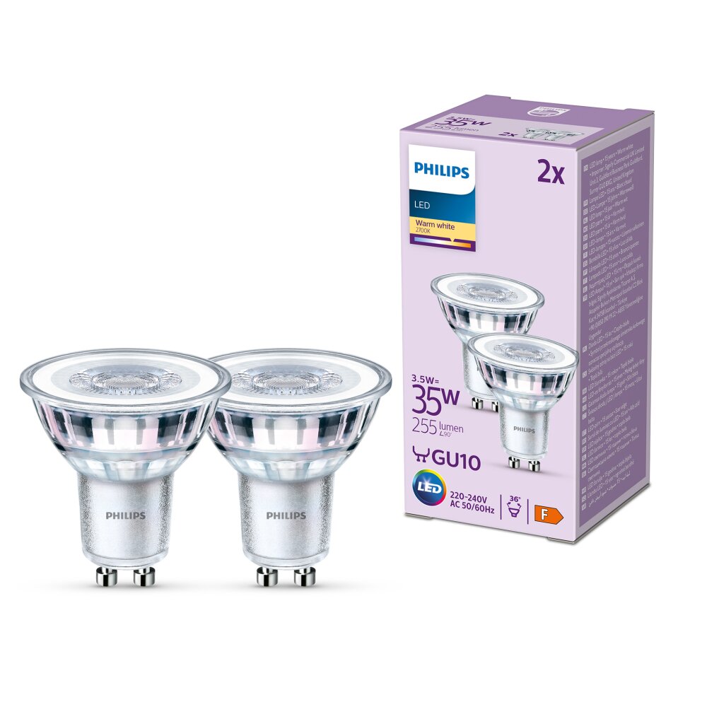 Philips Lampor GU10 LED 3.5 Watt varmvit 255 Lumen main product photo