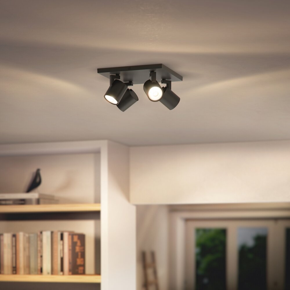 Philips Lampor Runner Taklampa, Takstrålkastare Svart, 4-ljuskällor main product photo