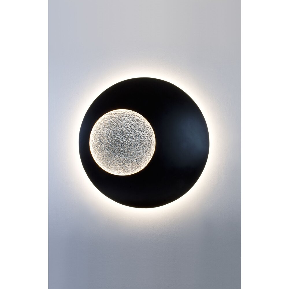 Holländer LUNA Vägglampa LED Brun, Svart, Silver, 2-ljuskällor main product photo