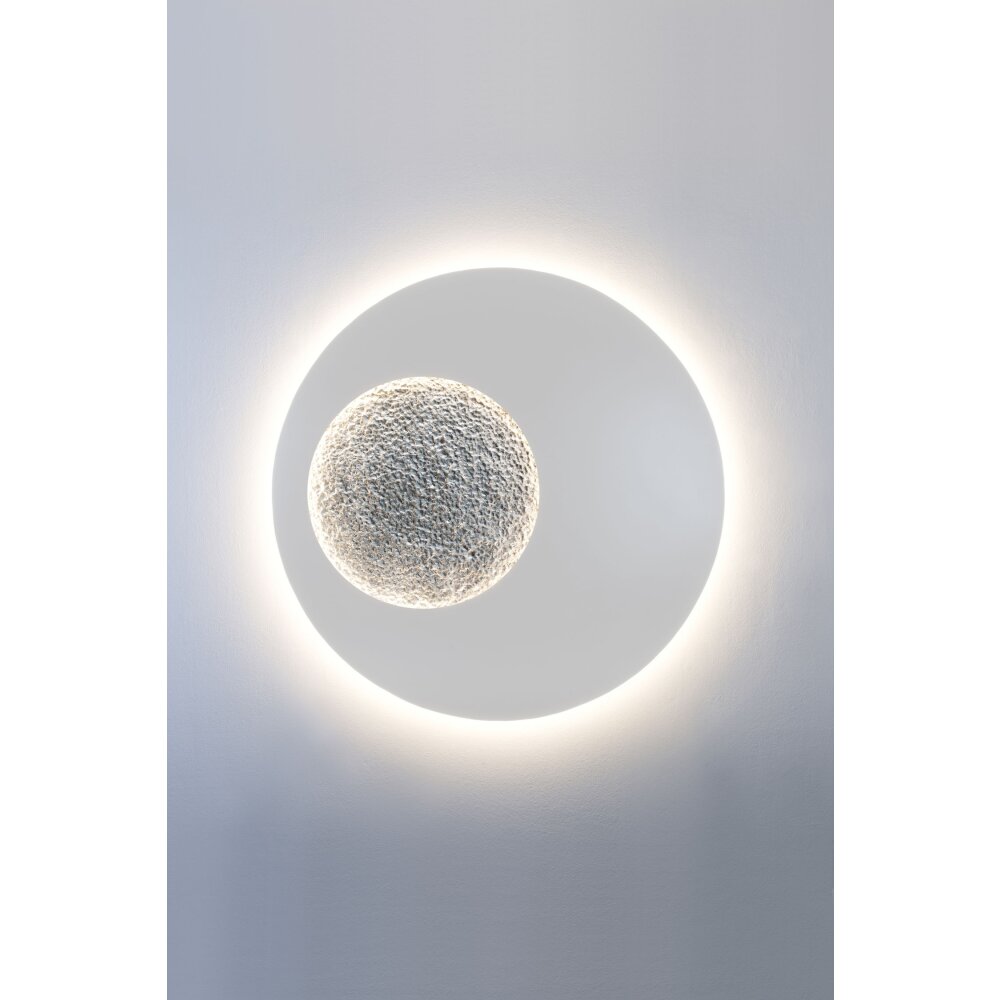 Holländer LUNA Vägglampa LED Silver, Vit, 2-ljuskällor main product photo