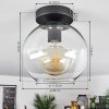 Koyoto Taklampa 20 cm Klart, 1-ljuskällor