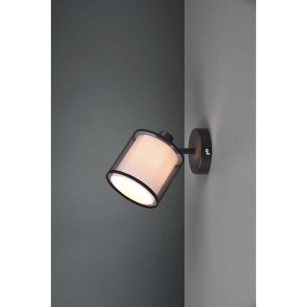 Trio Lampor Burton Vägglampa, Väggspotlight Svart, 1-ljuskällor main product photo