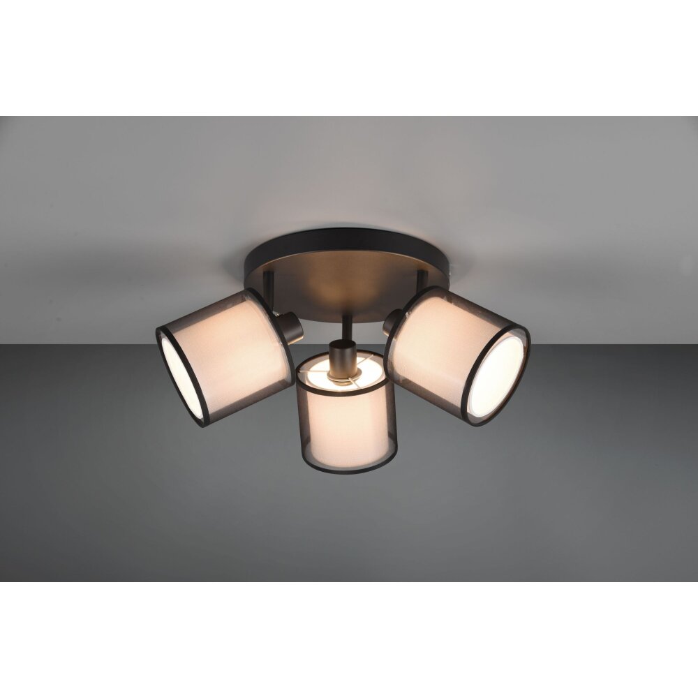 Trio Lampor Burton Taklampa, Takstrålkastare Svart, 3-ljuskällor main product photo