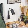 Javel Utomhuslampa med uttag, Vägglampa, Väggspotlight Svart, 1-ljuskällor