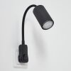 Javel Utomhuslampa med uttag, Vägglampa, Väggspotlight Svart, 1-ljuskällor