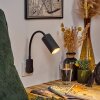 Javel Utomhuslampa med uttag, Vägglampa, Väggspotlight Svart, 1-ljuskällor