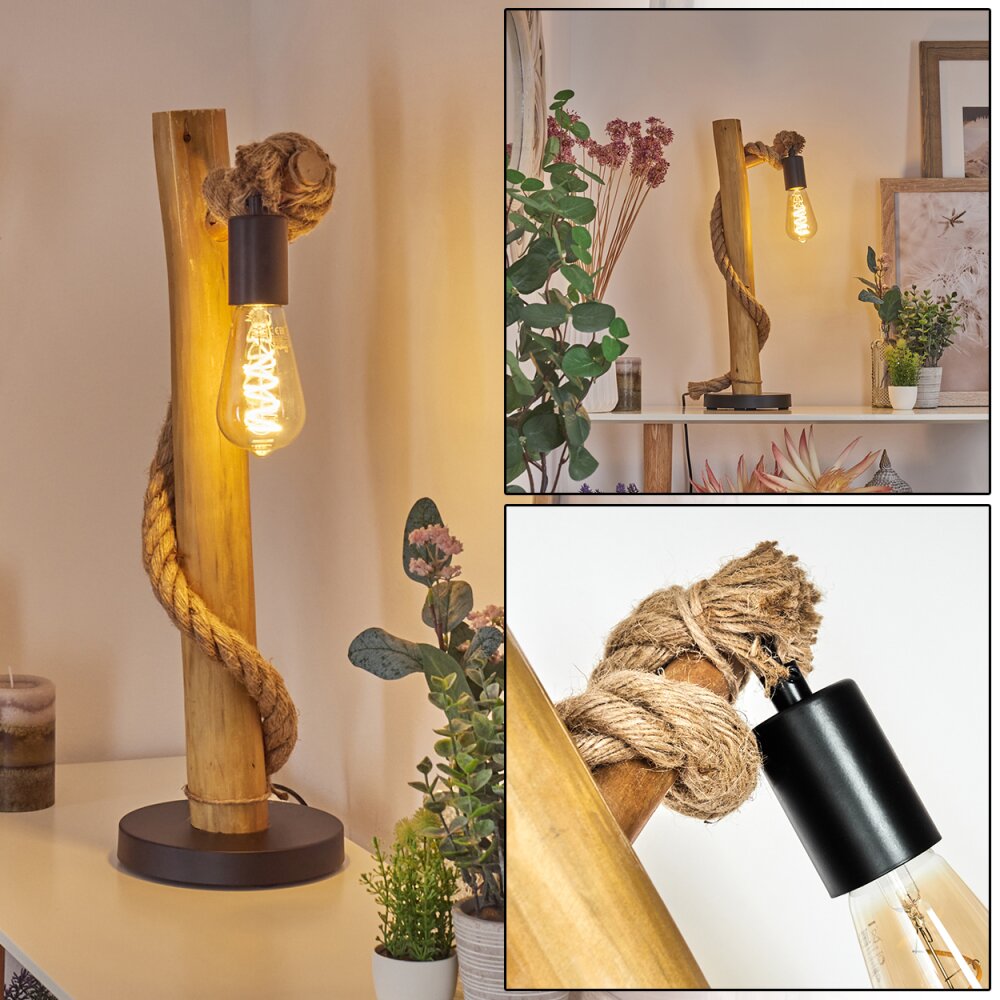 Riekje Bordslampa Naturfärger, Svart, 1-ljuskällor main product photo