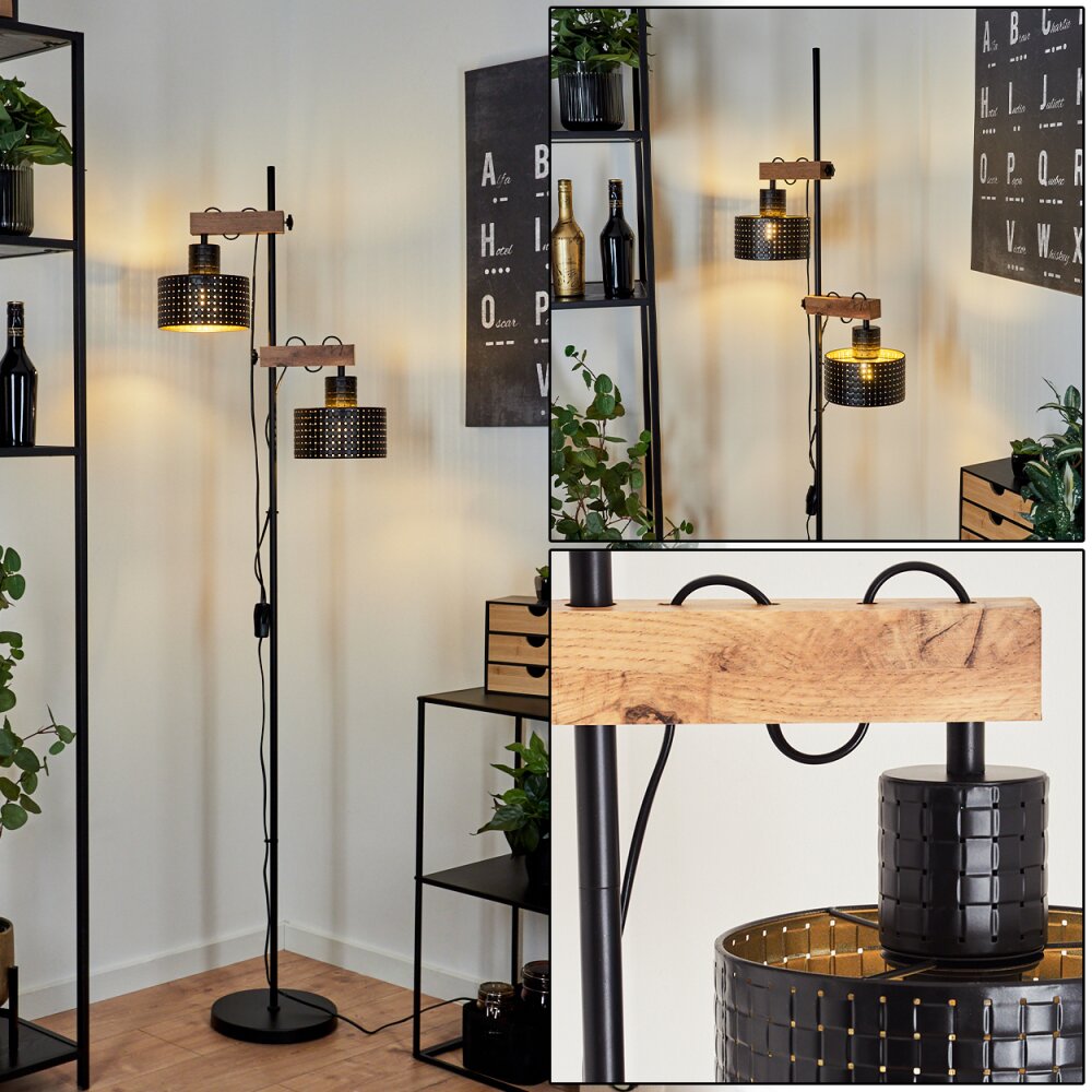 Chabian Golvlampa Svart, 2-ljuskällor main product photo