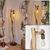 Riekje Golvlampa Naturfärger, Svart, 1-ljuskällor
