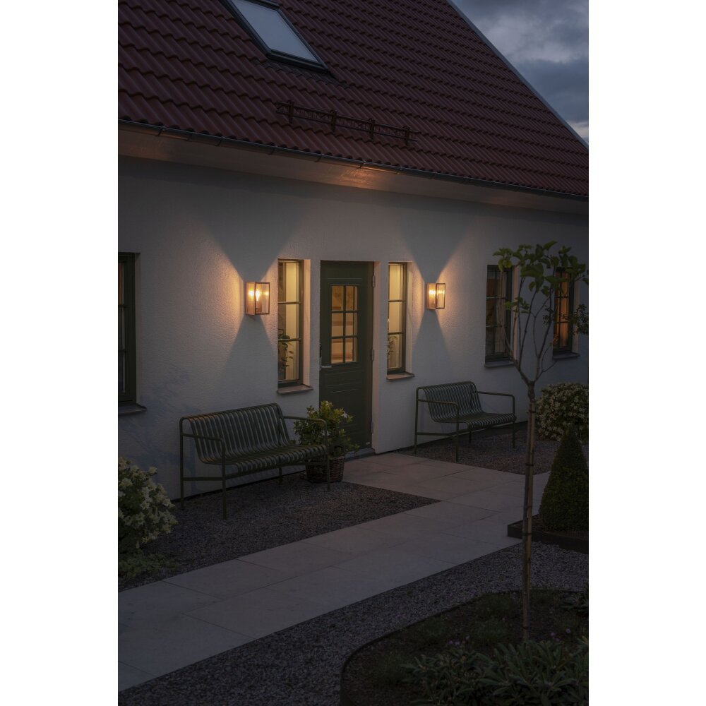 Konstsmide Lampor Carpi vägglampa utomhus Mässing, 1-ljuskällor main product photo