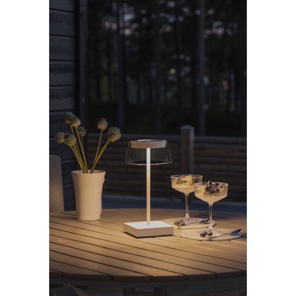 Konstsmide Lampor Scilla Bordslampa utomhus, Bordslampa LED Vit, 1-ljuskällor main product photo