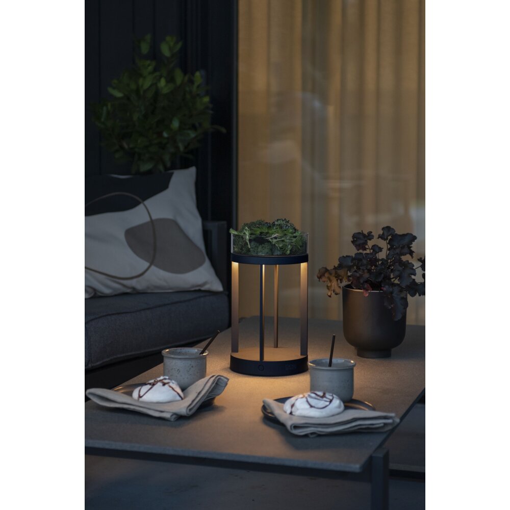 Konstsmide Lampor Chieti Bordslampa utomhus, Bordslampa LED Svart, 1-ljuskällor main product photo