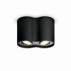 Philips Lampor Pillar Taklampa LED Svart, 2-ljuskällor, Fjärrkontroll