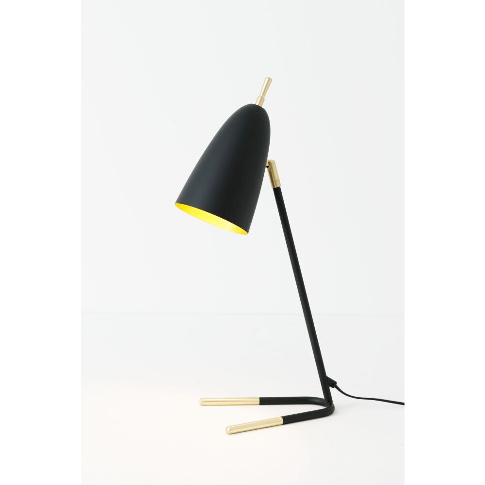 Holländer OBELISCO Bordslampa Guld, Svart, 1-ljuskällor main product photo