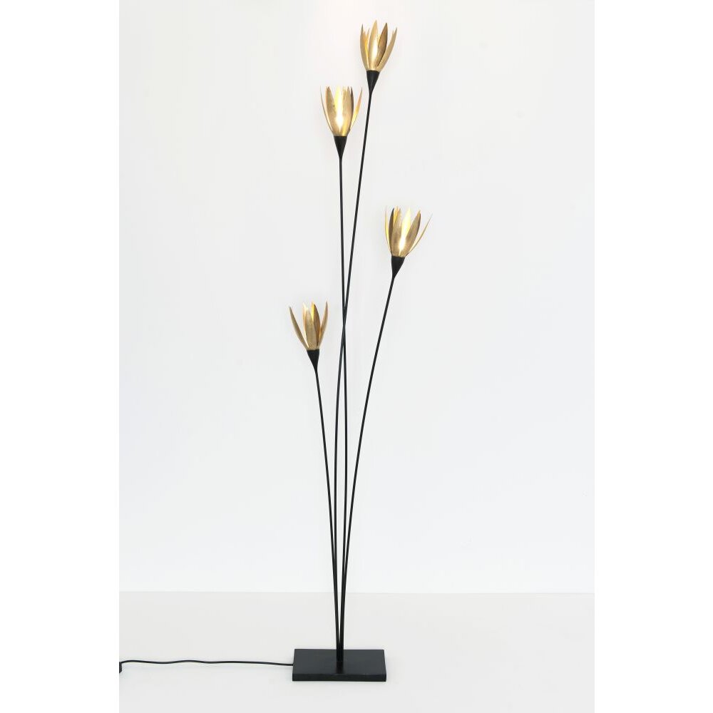 Holländer DIRETTORE Golvlampa Guld, Svart, 4-ljuskällor main product photo