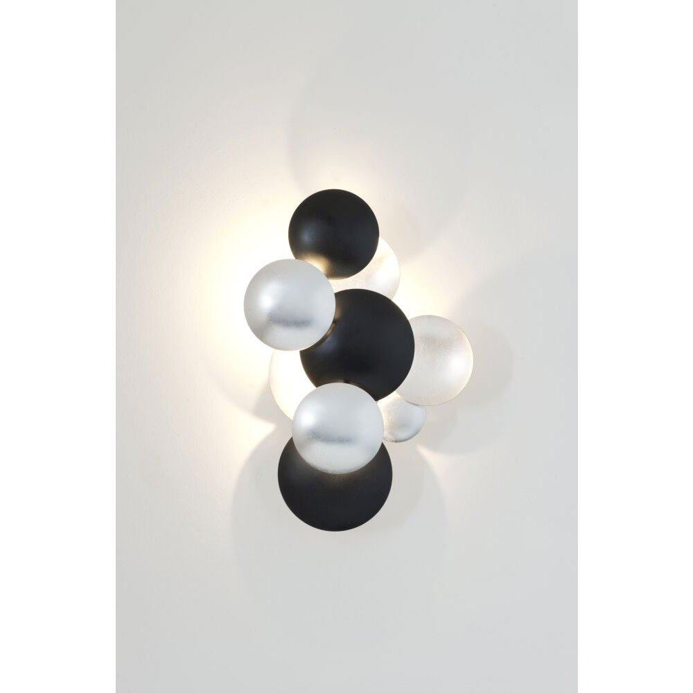 Holländer PICCOLO Vägglampa LED Svart, Silver, 3-ljuskällor main product photo