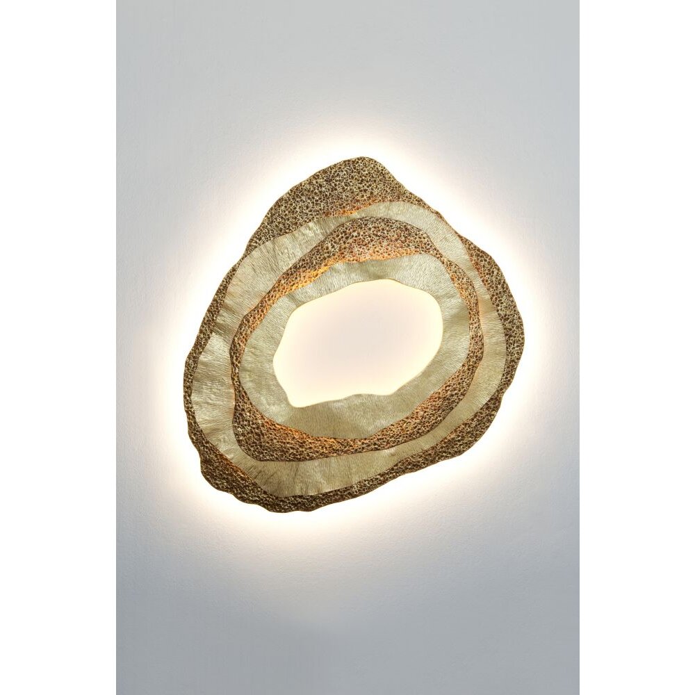 Holländer CORAL Vägglampa LED Guld, 1-ljuskällor main product photo