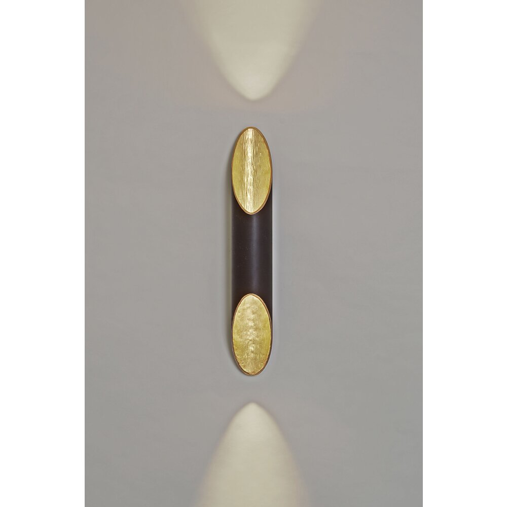 Holländer ORGANO Vägglampa Antracit, Guld, 2-ljuskällor main product photo