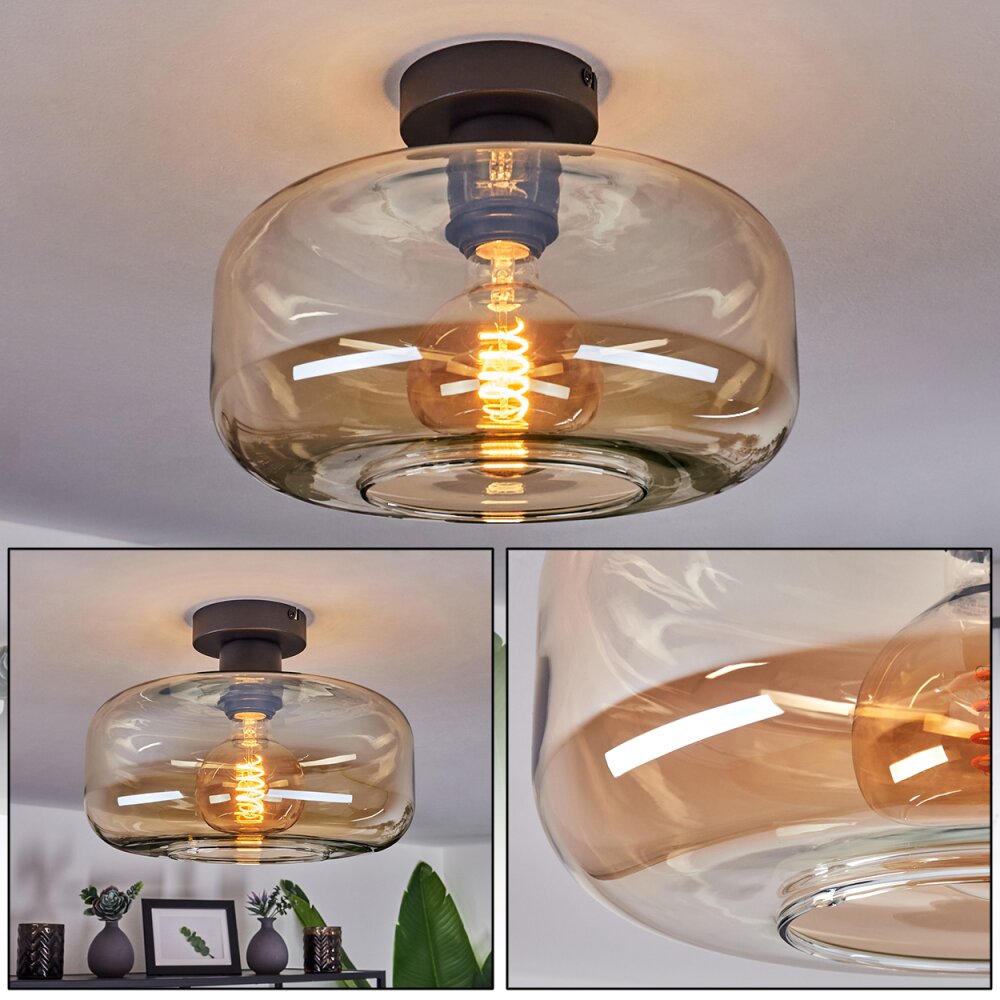 Pedreles Taklampa Amber, 1-ljuskällor main product photo