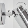Douarnenez Vägglampa, Väggspotlight Krom, 1-ljuskällor
