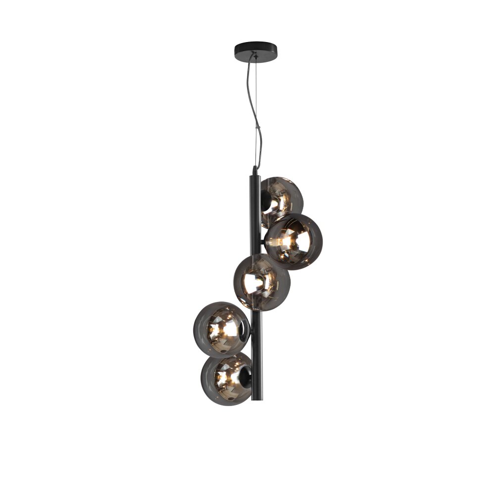 Lutec Lampor NEPTUN Pendelbelysning Svart, 5-ljuskällor main product photo