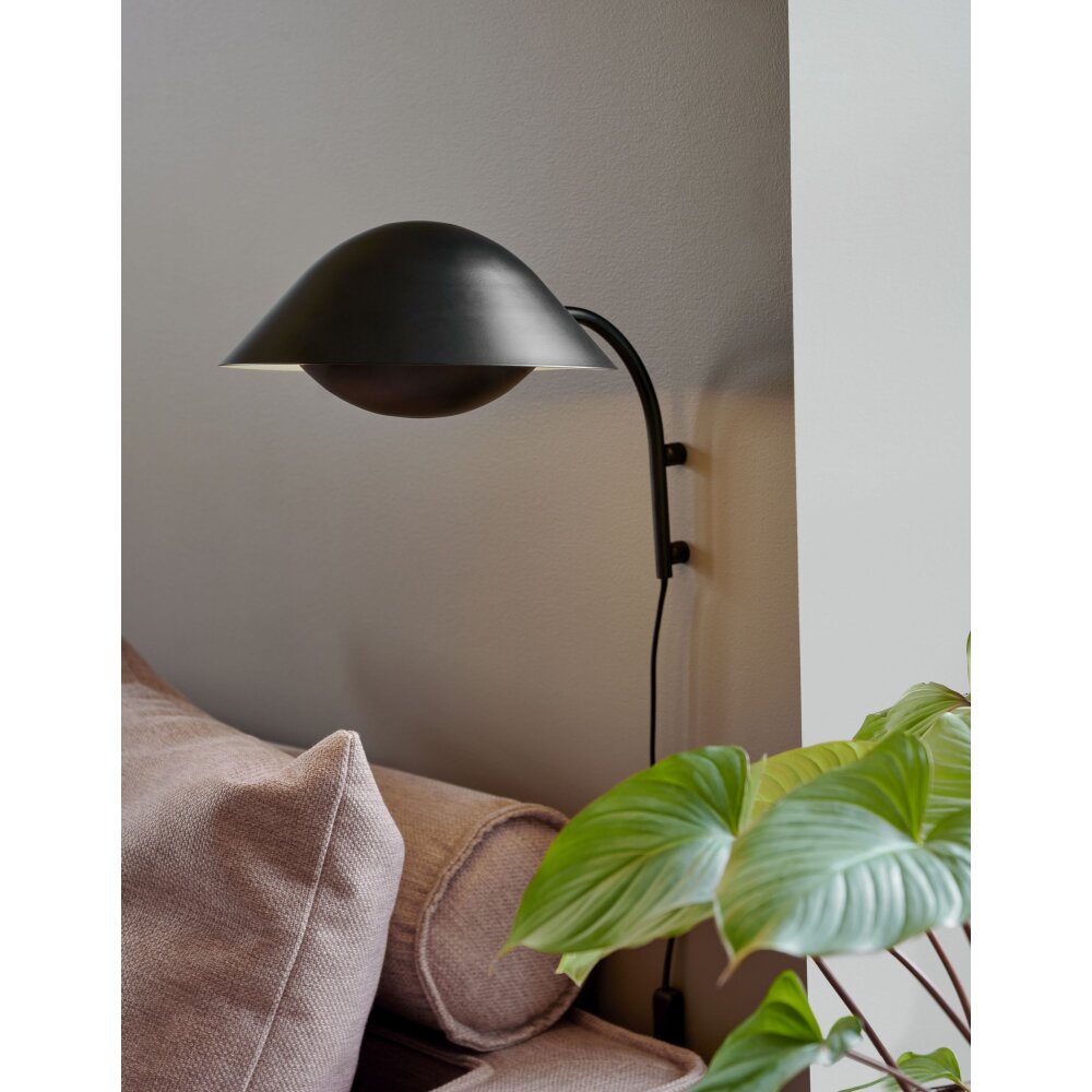 Nordlux FREYA Vägglampa Svart, 1-ljuskällor main product photo