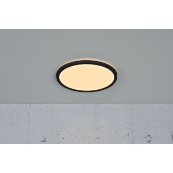 Nordlux OJA Taklampa, Panel LED Svart, 1-ljuskällor