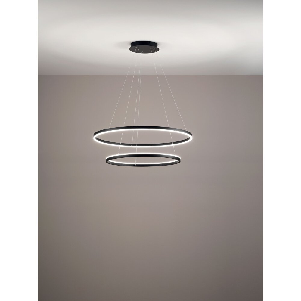 Fabas Luce Giotto Pendelbelysning LED Svart, 2-ljuskällor main product photo