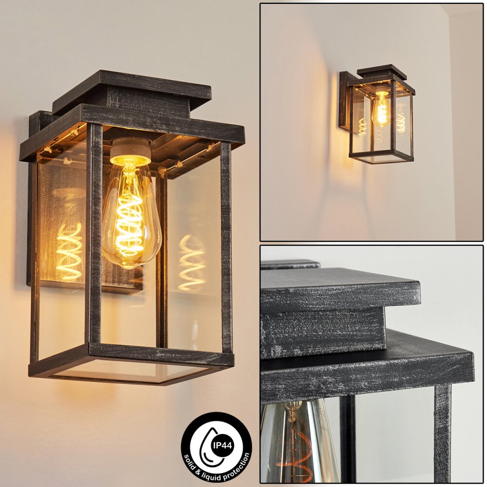 Tieva vägglampa utomhus Svart, Silver, 1-ljuskällor main product photo
