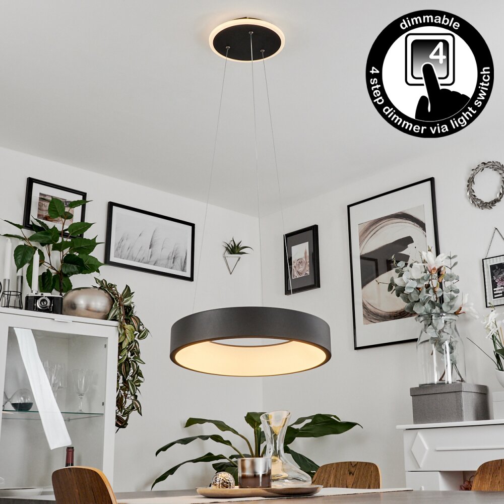 Areja Pendellampa LED Svart, Vit, 1-ljuskällor main product photo