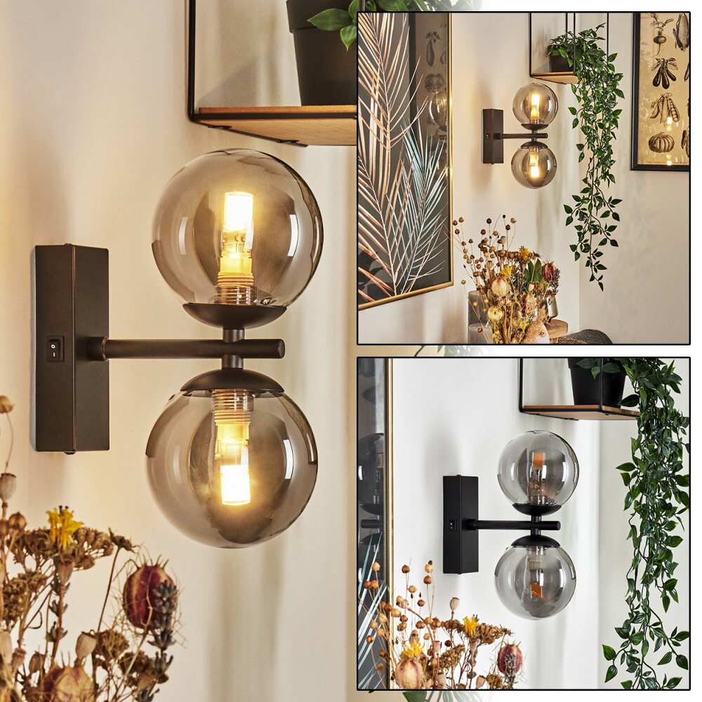 Remaisnil Vägglampa Svart, 2-ljuskällor main product photo