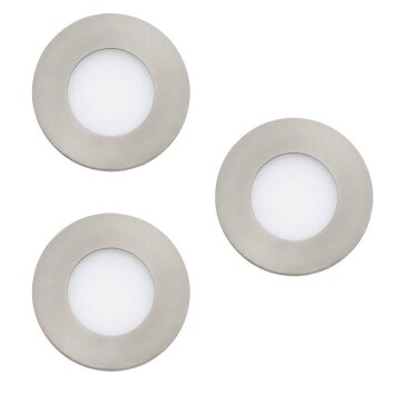 Eglo Lampor FUEVA-Z Infälld lampa LED Nickel matt, 3-ljuskällor