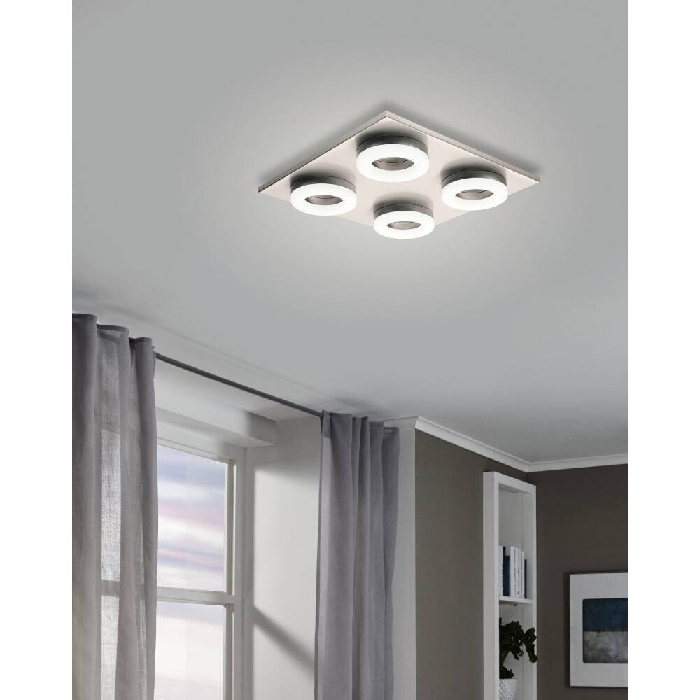 Eglo PALENA Taklampa LED Nickel matt, 4-ljuskällor main product photo