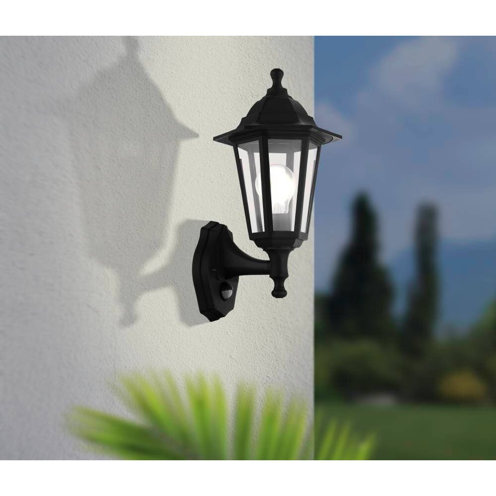 Eglo DUANERA vägglampa utomhus Svart, 1-ljuskällor, Rörelsedetektor main product photo