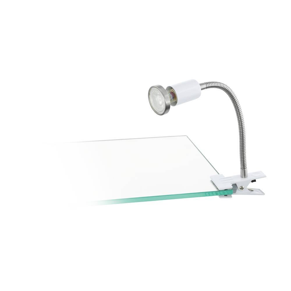 Eglo LITOS Klämlampa LED Nickel matt, Vit, 1-ljuskällor main product photo