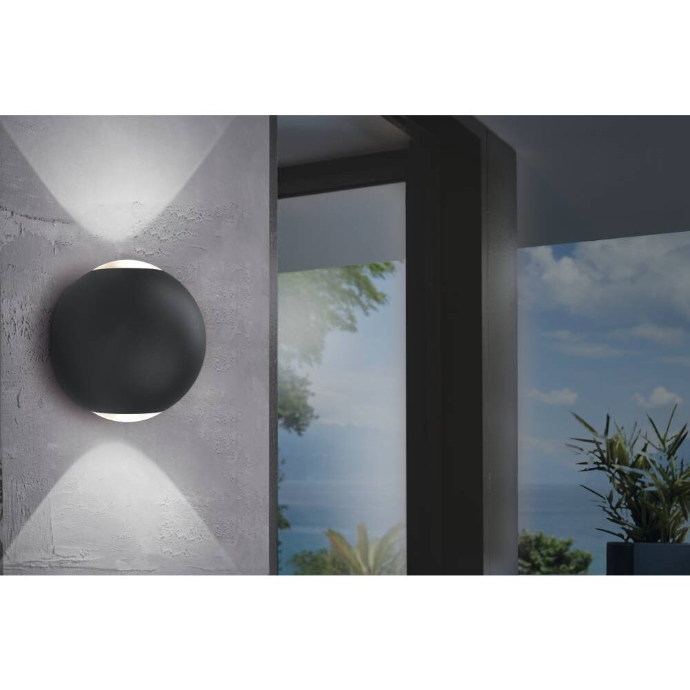 Eglo ABUGO vägglampa utomhus LED Svart, 2-ljuskällor main product photo