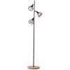 Brilliant Lampor Avia Golvlampa, Läslampa Naturfärger, Svart, 3-ljuskällor