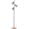 Brilliant Lampor Avia Golvlampa, Läslampa Naturfärger, Svart, 3-ljuskällor