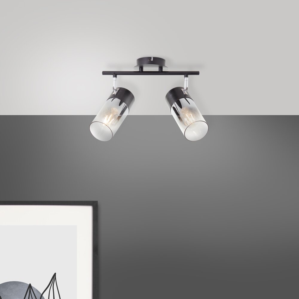 Brilliant Lampor Alia Taklampa, Takstrålkastare Svart, 2-ljuskällor main product photo