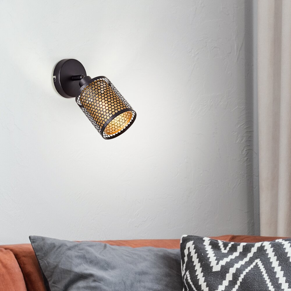 Brilliant Lampor Cheval Vägglampa, Väggspotlight Svart, 1-ljuskällor main product photo