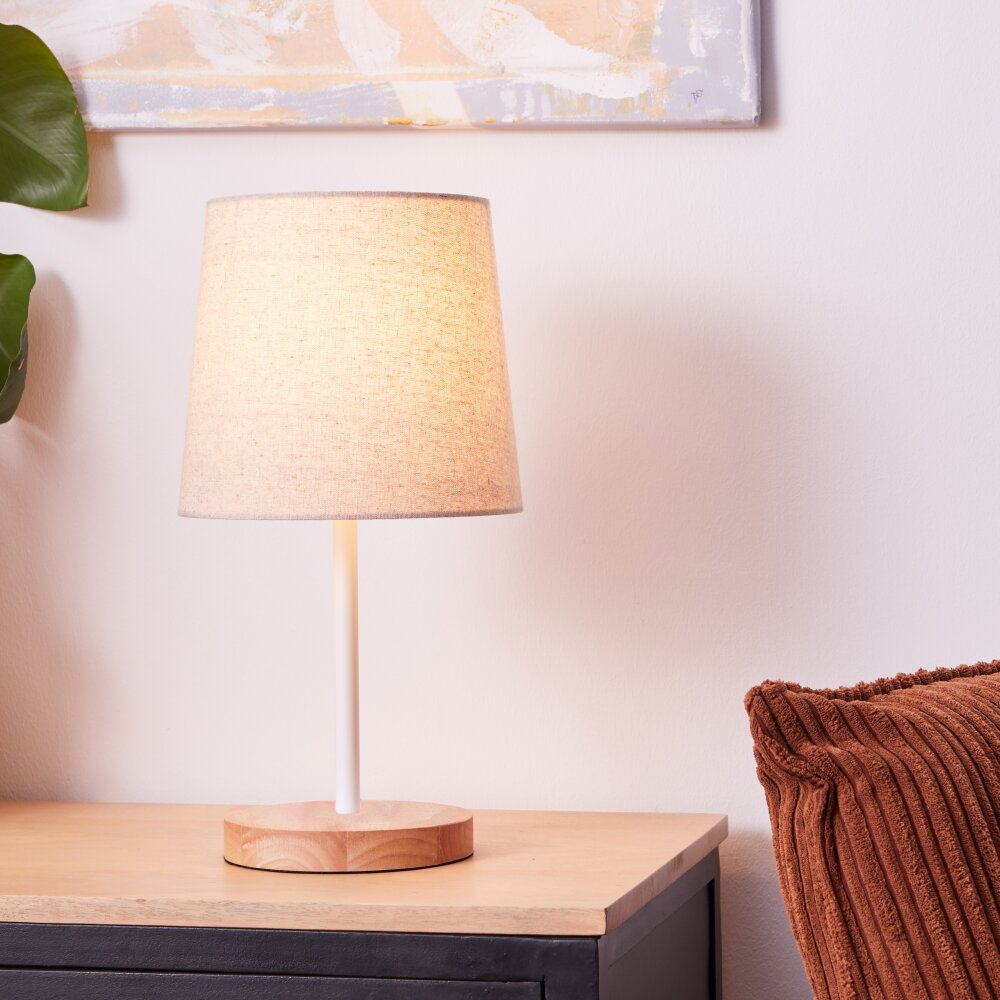 Brilliant Lunde Bordslampa, Läslampa Naturfärger, Vit, 1-ljuskällor main product photo