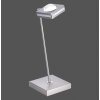 Paul Neuhaus Q-Serie Q-Fisheye Bordslampa LED Färg i rostfritt stål, 2-ljuskällor, Fjärrkontroll, Färgväxlare