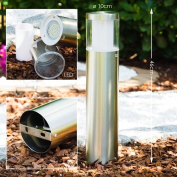 Leon Golvlampa utomhus, gångvägslampa LED Rostfritt stål, 1-ljuskällor